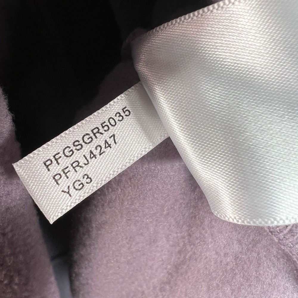 Calvin Klein‎ Performance Womens Fleece Full Zip Jacket w Sleeve Design Purple L - Picture 7 of 11